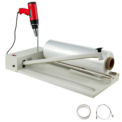 #ad VEVOR Shrink Wrap Sealing Machine 12quot; 18quot; 24quot; Bars Heat Sealer with Heat Gun $148.99