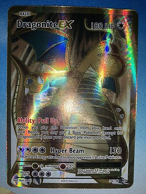 #ad Dragonite EX 106 108 Full Art XY Evolutions 2016 Pokemon Card $11.49