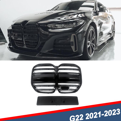 #ad Gloss Black Front Bumper Grille Grill Replace For 2021 2023 BMW 4 Series G22 G23 $1189.99