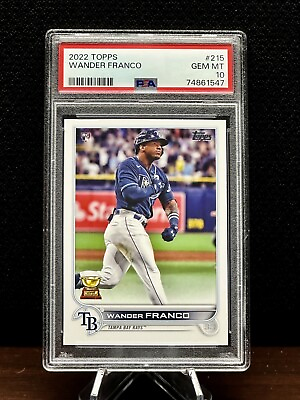 #ad WANDER FRANCO 2022 Topps Series 1 #215 Rookie Card RC PSA 💎 10 Tampa Rays 👀 $169.00