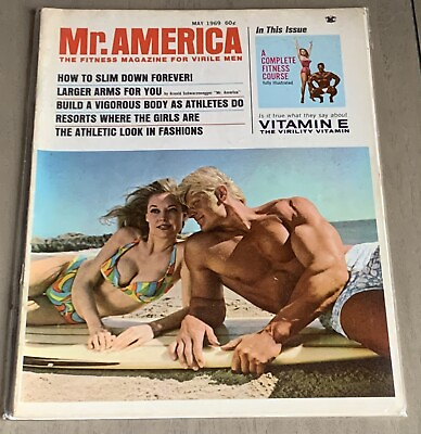 #ad Dave Draper Betty Weider Mr. America Bodybuilding Magazine May 1969 $99.99