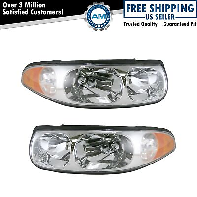 #ad Headlight Set Left amp; Right For 2000 2005 Buick LeSabre GM2502204 GM2503204 $125.36