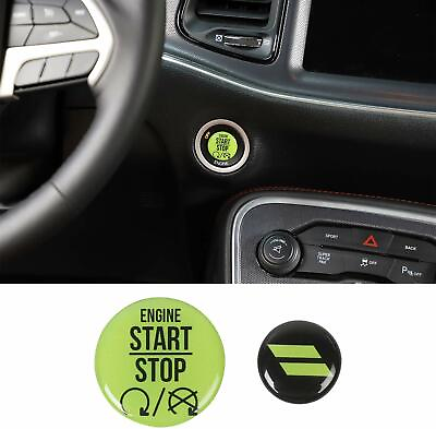 #ad Green Engine Start Stop Tailgate Button Trim for Dodge Challenger Charger 2010 $8.49