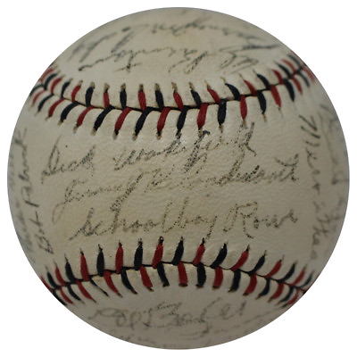 #ad The Finest 1942 Detroit Tigers Team Signed Baseball 30 Signatures With JSA COA $1349.10