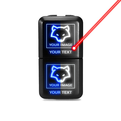 Create Your Own Dual LED Switch For Toyota Vehicles Blue White 39mm x 21mm $21.95