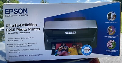 #ad Epson Stylus Photo R260 Digital Photo Inkjet Printer NEW Factory Sealed $249.99