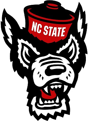 #ad North Carolina State Wolfpack Logo Die Cut Laminated Vinyl Sticker Decal NCAA $5.25