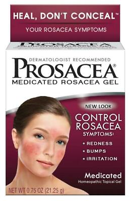 #ad PROSACEA GEL Rosacea Treatment Homeopathic Gel Sulpur .75oz 2 pack $28.67