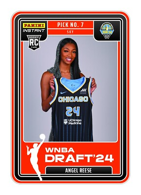 #ad 2024 Panini Instant #6 Angel Reese #7 Pick WNBA Draft Chicago Sky Pre Sale 🔥 $17.75