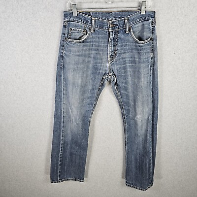 #ad Levis 559 Jeans Mens 30x30 Light Wash Straight Leg Mid Rise 100% Cotton Denim $13.49