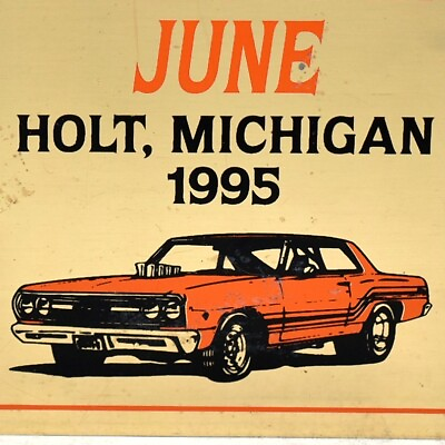 #ad 1995 Holt Aamp;W Drive in Restaurant Cruisin Classic Car Show Meet Michigan #1 $37.50
