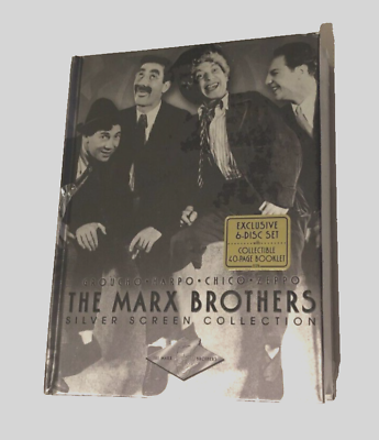 #ad $12 Marx Brothers Silver Screen Collection 6 Disc DVD #x27;04 Box Set Vintage Sealed $12.00