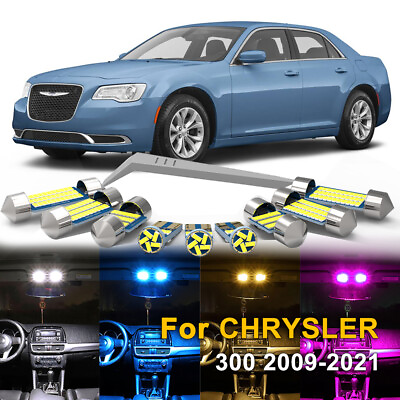 #ad 15X LED Interior Dome Map Lights For Chrysler 300 2009 2021 Package Kit TOOL $15.98