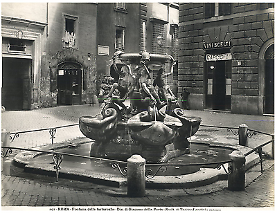 #ad Roma Fontana delle tartarughe dis. di Giacomo della Porta Vintage silver print EUR 59.00