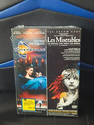 #ad Les Miserables in Concert Riverdance: Live in New York DVD 2001 Sealed $20.00