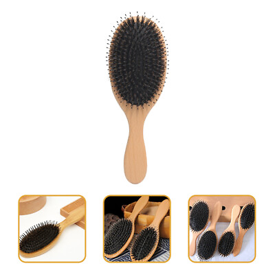 #ad Boar Hair Comb Hair Brush For Women Boar Comb Boar Hair Brush Women Hair Brush $13.58