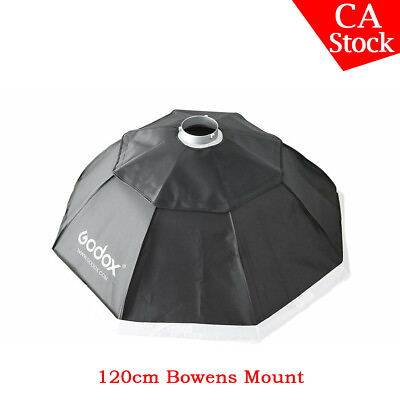 #ad Godox Octagon 120cm 47quot; Bowens Mount Softbox Speedring F Stuidio Camera Flash $46.99