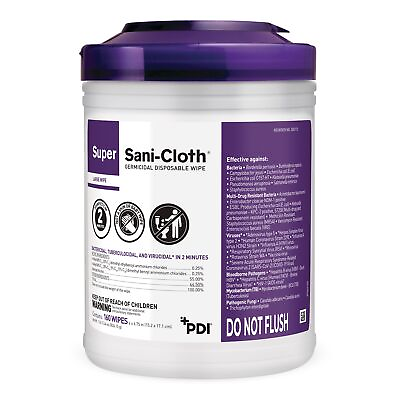 #ad Super Sani Cloth Germicidal Surface Disinfectant Wipes 160 Wipes per Pk $13.63
