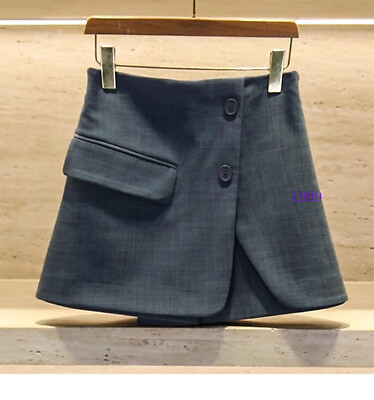 #ad Maje Womens Spring Summer New Elastic Waist Shorts A Line VersatilePant Skirt $119.53