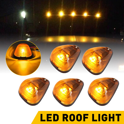5Pcs Amber Roof Top Cab Amber Running Lights DRL LED for Ford F 250 F 350 F 450 $26.99