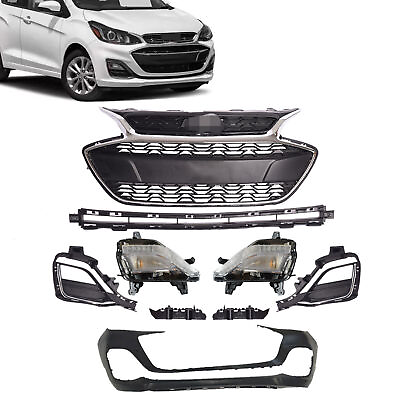 #ad Fits Chevrolet Spark 2019 2022 Front Grille and Bumper Cover Body Kits 9PCS $479.99