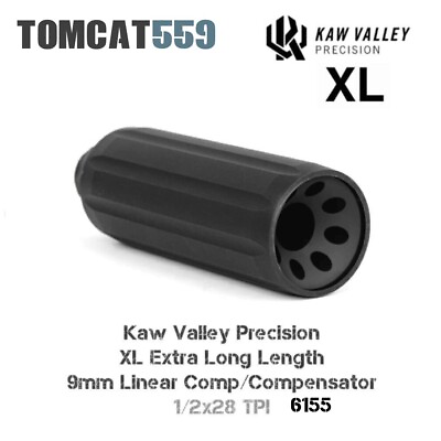 #ad Kaw Valley Precision XL Extra Long Length 9mm Linear Comp Compensator 1 2x28 TPI $43.95