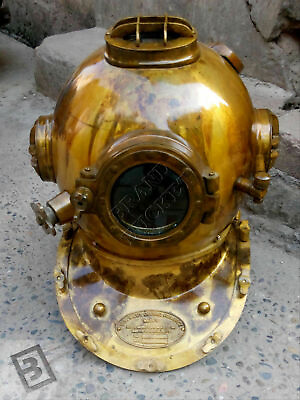 #ad U.S Navy Antique Deep Sea 18quot; Marine Maritime Mark V Divers Diving Helmet Divers $215.60