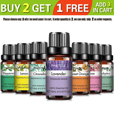 #ad PHATOIL 10ml Essential Oil 100% Pure Therapeutic Grade Oils for MassageDiffuser $5.99