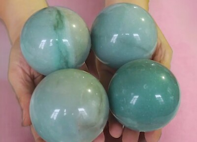 #ad Gorgeous Green Aventurine 1 Sphere Healing Luck Abundance With Stand LARGE $39.99