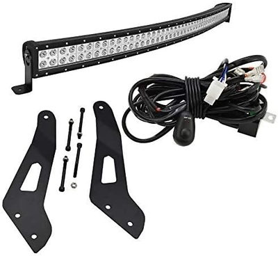 #ad 52 Inch 288W Offroad Curved LED Light Bar Spot Flood Combo Beam amp; Upper Roof Win $205.99