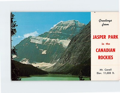 #ad Postcard Mt. Cavell Greetings from Jasper Park Canada $6.97