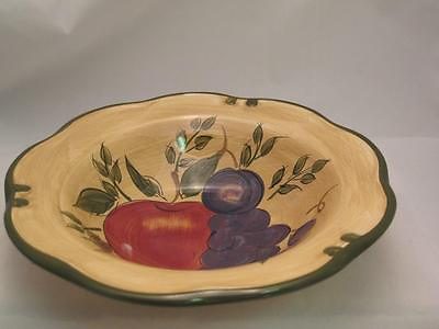 #ad Home Trends Granada Soup Cereal Bowl Fruit Grapes Apple Plums $11.95