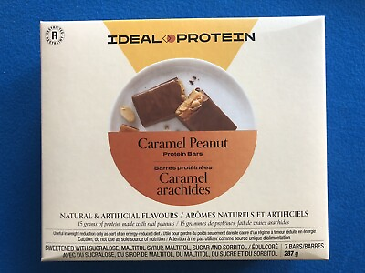 #ad Ideal Protein Caramel Peanut Protein Bars 7 Bars EXP 3 31 25 FREE SHIP $41.99