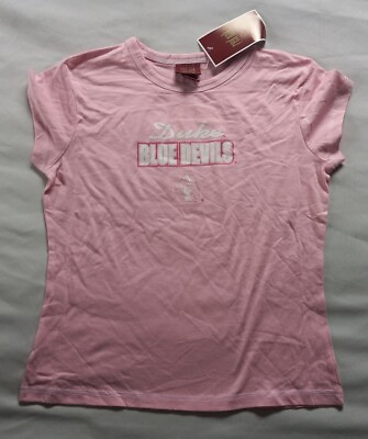 #ad NEW Duke Blue Devils Pink T Shirt Size Juniors Girls Medium NWT $11.95