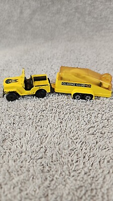 #ad Vtg 1976 Matchbox TP 7 Glider Transporter Lot with Yellow #38 Jeep White Glider $34.00