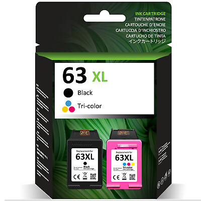 #ad 63XL Ink Cartridge Compatible for HP OfficeJet 3830 4650 Envy 4520 4522 4510 Lot $13.77