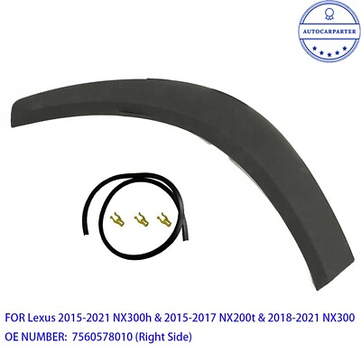 #ad For 2015 2021 Lexus NX300h NX300 Rear Right Wheel Arch Fender Flare Molding Trim $38.99