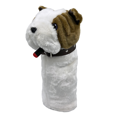 #ad Bulldog with Cigar Golf Club Headcover for 460cc Driver dog head cover gift $20.99