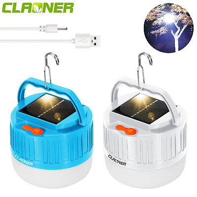 #ad #ad Rechargeable LED Solar Camping Light Tent Lantern Bulb Outdoor Hiking Night Lamp $8.99