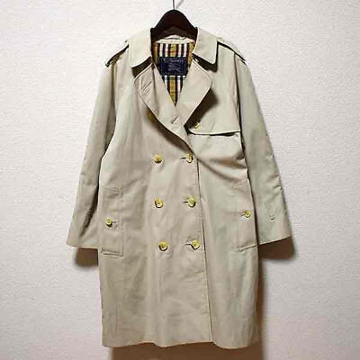 #ad Burberrys Burberry Cotton Trench Coat Gray Beige Women#x27;s $433.10