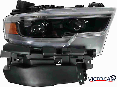 #ad VICTOCAR for Dodge Ram 1500 19 21 Right Passenger Side full LED DRL Headlight $299.99