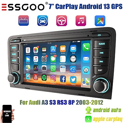 #ad Android 13 CarPlay For Audi A3 S3 RS3 8P 8V 2003 13 7quot; Car Stereo Bluetooth WIFI $151.39