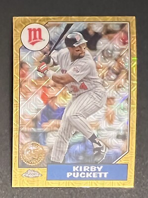 #ad Kirby Puckett 2022 Topps 35th Silver Pack Mojo Refractor #T87C2 40 Minnesota $5.00