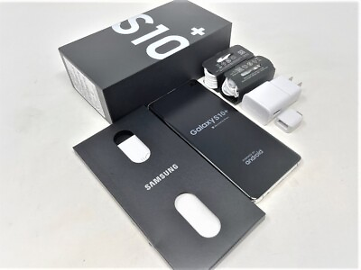#ad New Samsung Galaxy S10 Plus Prism White SM G975U 512GB T Mobile ATamp;T Unlocked $283.98