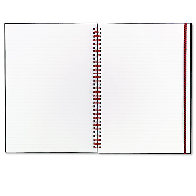 #ad Black n#x27; Red Twin Wire Poly Cover Notebook Legal Rule 11 3 4 x 8 1 4 70 Sheets $16.06
