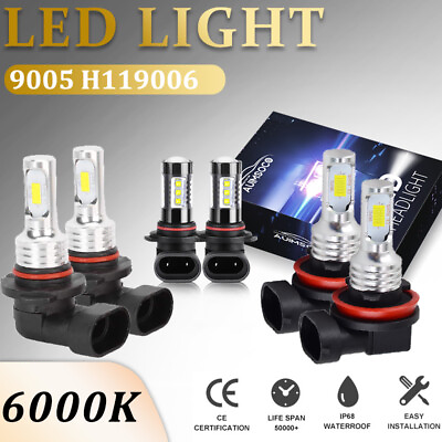 #ad For Lexus IS250 IS350 2006 2010 Combo LED Headlight Fog Light Lamp Bulbs combo $37.99