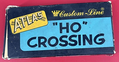 #ad Vtg Atlas Custom Line HO Scale Brass 19 Degree Crossing Original Box 19c $6.95