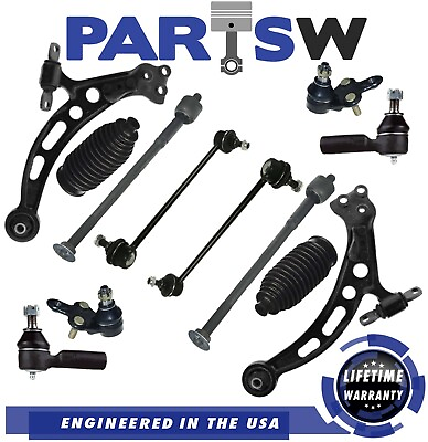 #ad Kit for 1997 2001 Toyota Camry 12 Pc Control Arms Tie Rods Ball Joints $137.35
