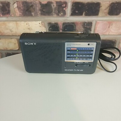 #ad Sony AM FM Weather Radio ICF 36 Tested Works amp; Sounds Great $34.99