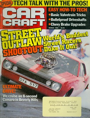 #ad 1994 Car Craft Magazine: Street Outlaw Shootout Camaro in Beverly Hills $5.00